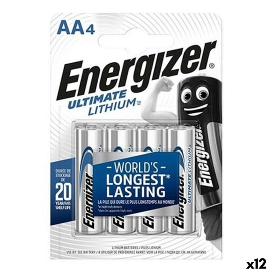Batterier Energizer ULTIMATE LITHIUM 1,5 V 4 Dele (12 enheder) #1