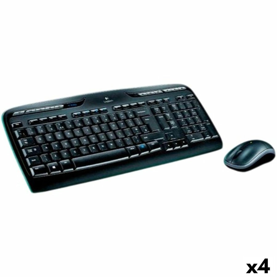 Tastatur og mus Logitech MK330 Sort Spansk qwerty (4 enheder) #1