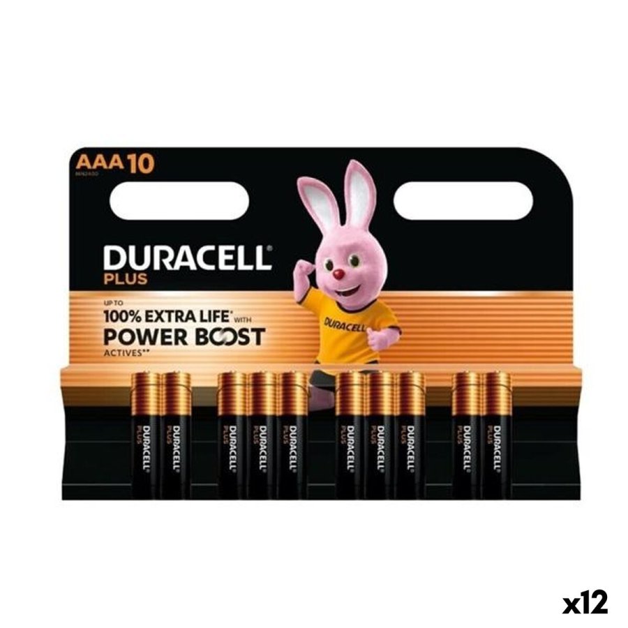 Alkalinebatterier DURACELL PLUS POWER 1,5 V AAA 10 Dele (12 enheder) #1