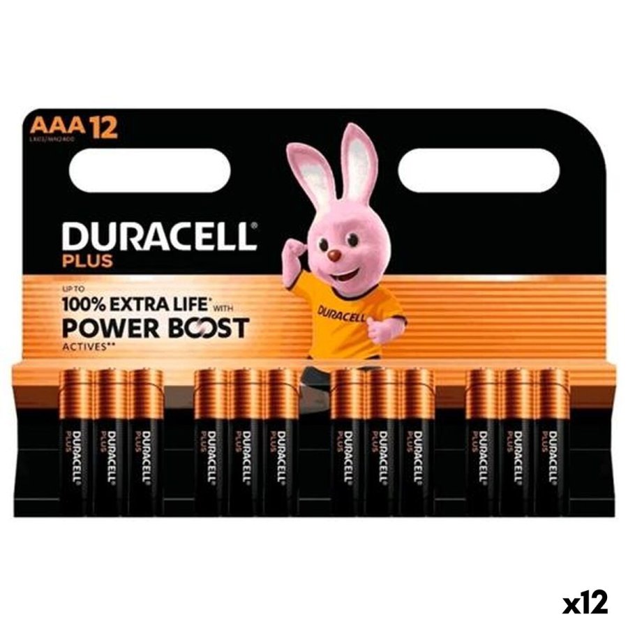 Batterier DURACELL PLUS POWER BOOST 1,5 V AAA 12 Dele (12 enheder) #1