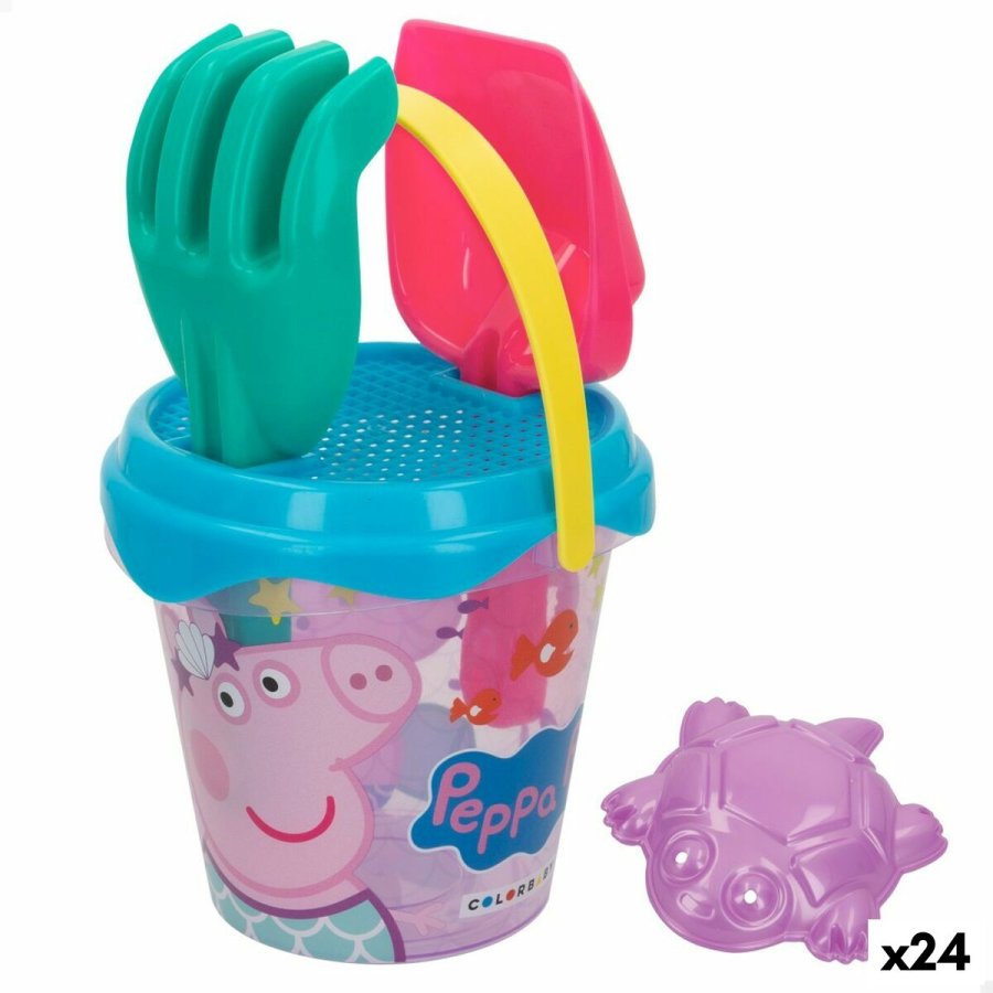 St med legetj til stranden Peppa Pig 14 x 12,5 x 14 cm (24 enheder) #1