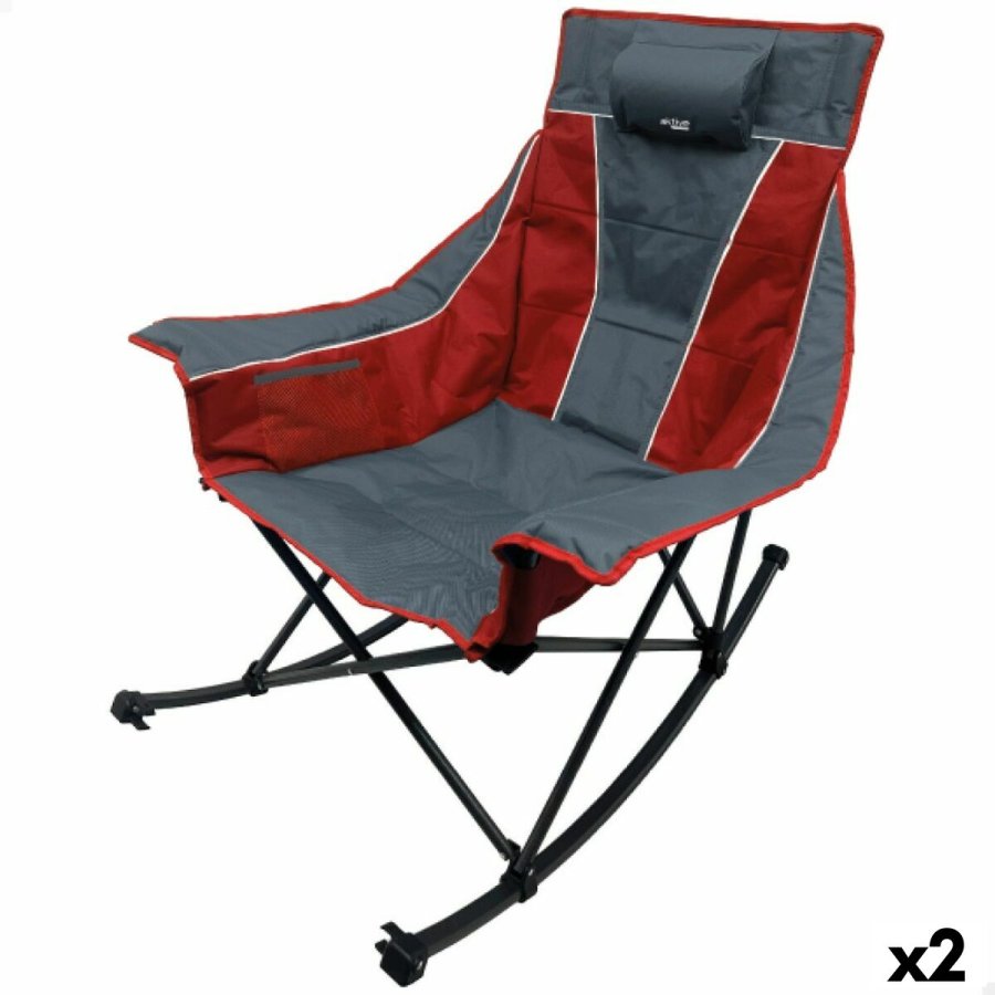 Sammenklappelig campingstol Aktive 51 x 97 x 100 cm (2 enheder) #1