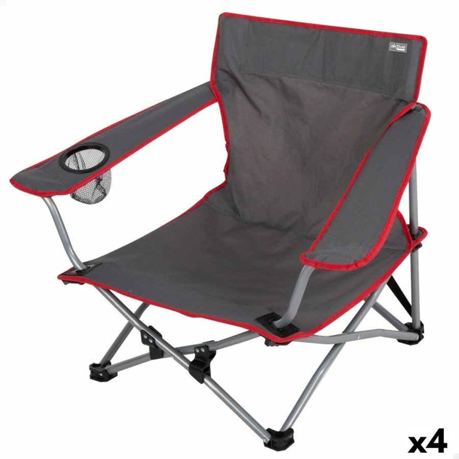 Sammenklappelig campingstol Aktive (4 enheder) #1
