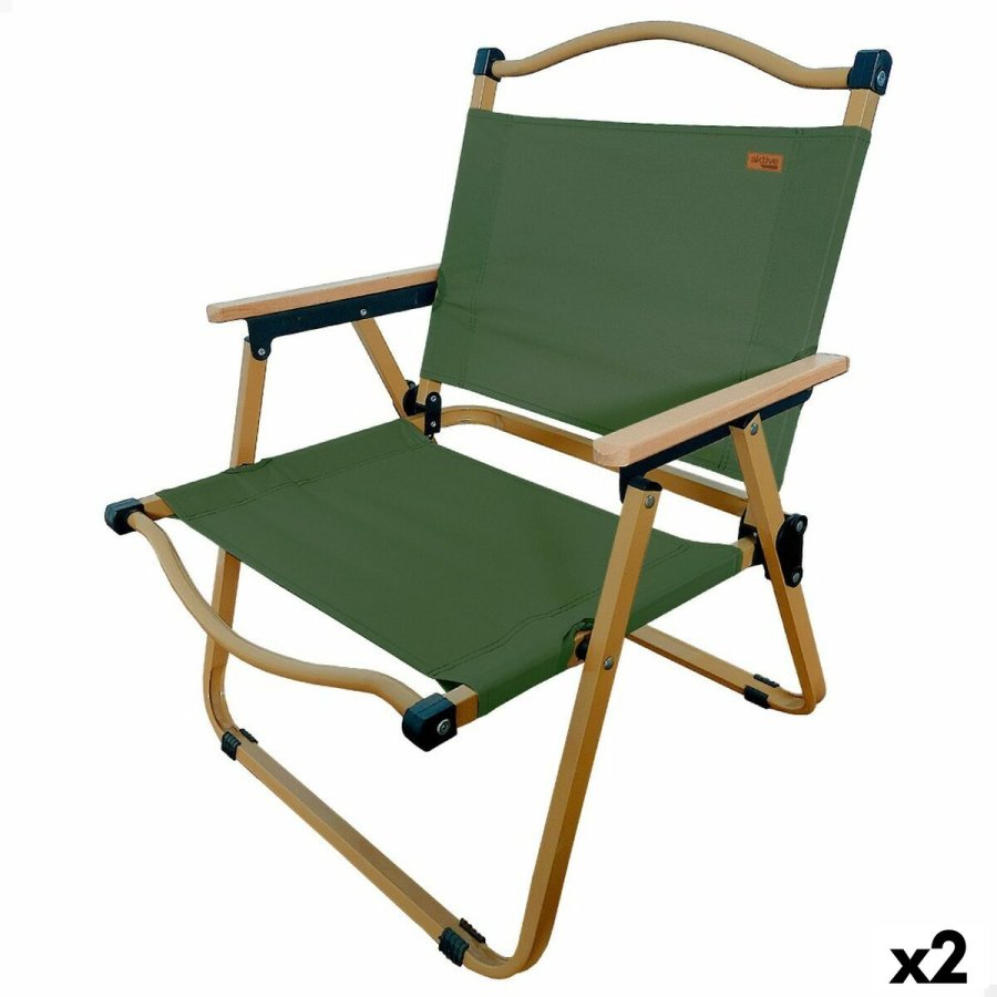 Sammenklappelig campingstol Aktive (2 enheder) #1