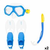 Dykkerbriller med Snorkle og Finner AquaSport Bl Junior (2 enheder) #1