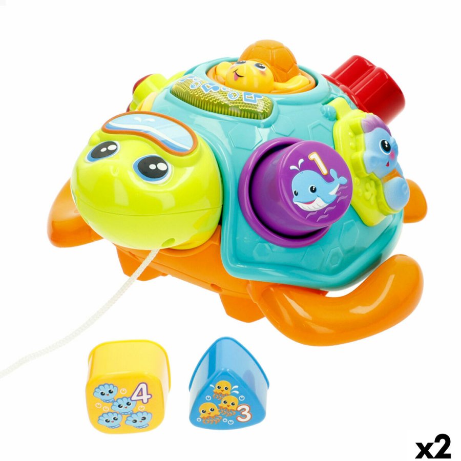 Trklegetj Winfun 23 x 12 x 23 cm Skildpadde Multifarvet (2 enheder) #1