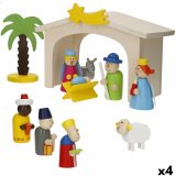 Betlehem dekoration Woomax Tr plywood 23 x 16 x 11 cm (4 enheder) #1