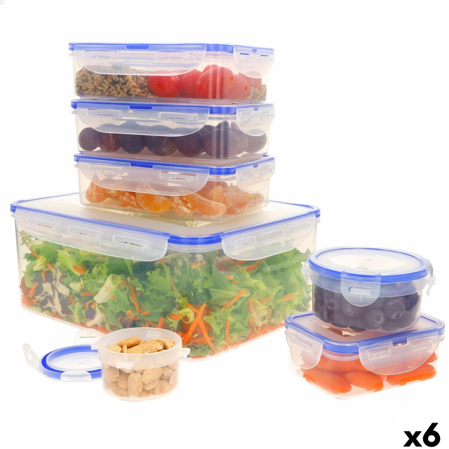 St med stabelbare hermetiske kkkenbeholdere Max Home 29 x 12 x 20 cm 6 enheder #1