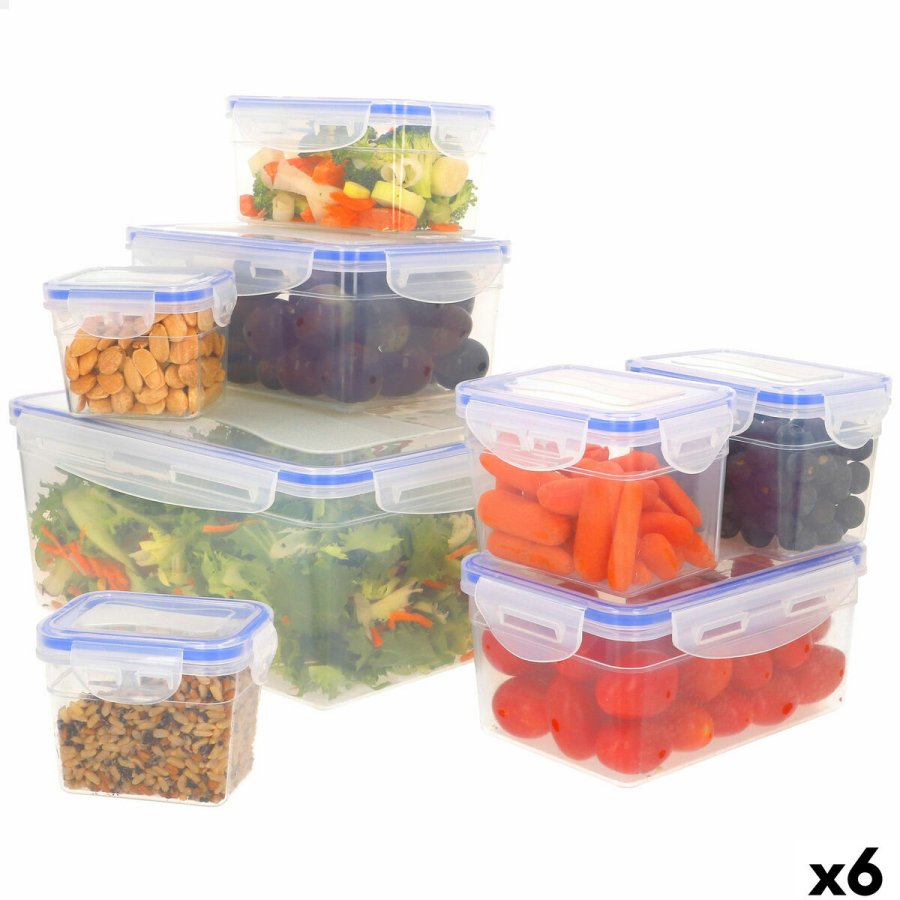 St med stabelbare hermetiske kkkenbeholdere Max Home 27 x 12 x 20 cm 6 enheder #1
