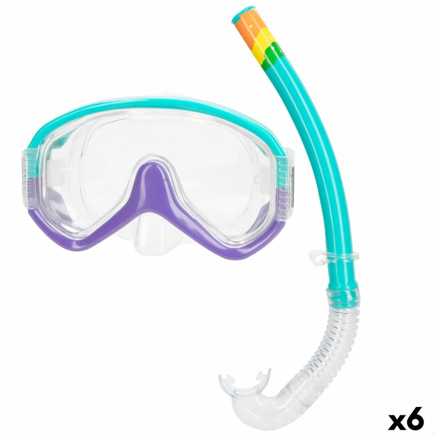 Snorkel beskyttelsesbriller og rr AquaSport Turkisbl (6 enheder) #1