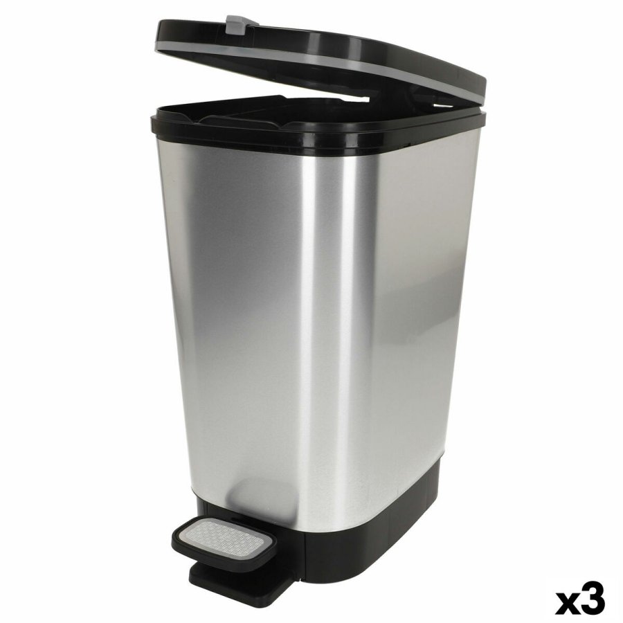 Skraldespand Curver Gr Plastik 45 L (3 enheder) #1