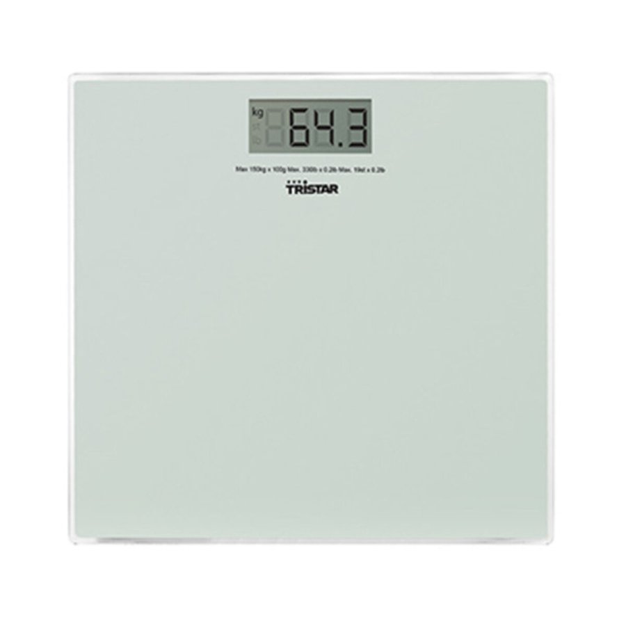 Digital badevgt Tristar WG-2419 Bscula Hvid Glas 150 kg 2 g #2