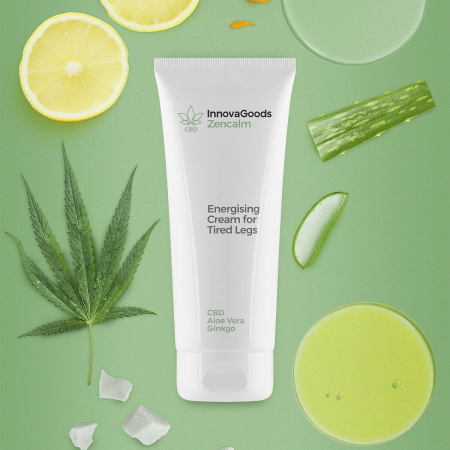 Energigivende creme til trtte ben CBD Zencalm InnovaGoods 200 ml #5