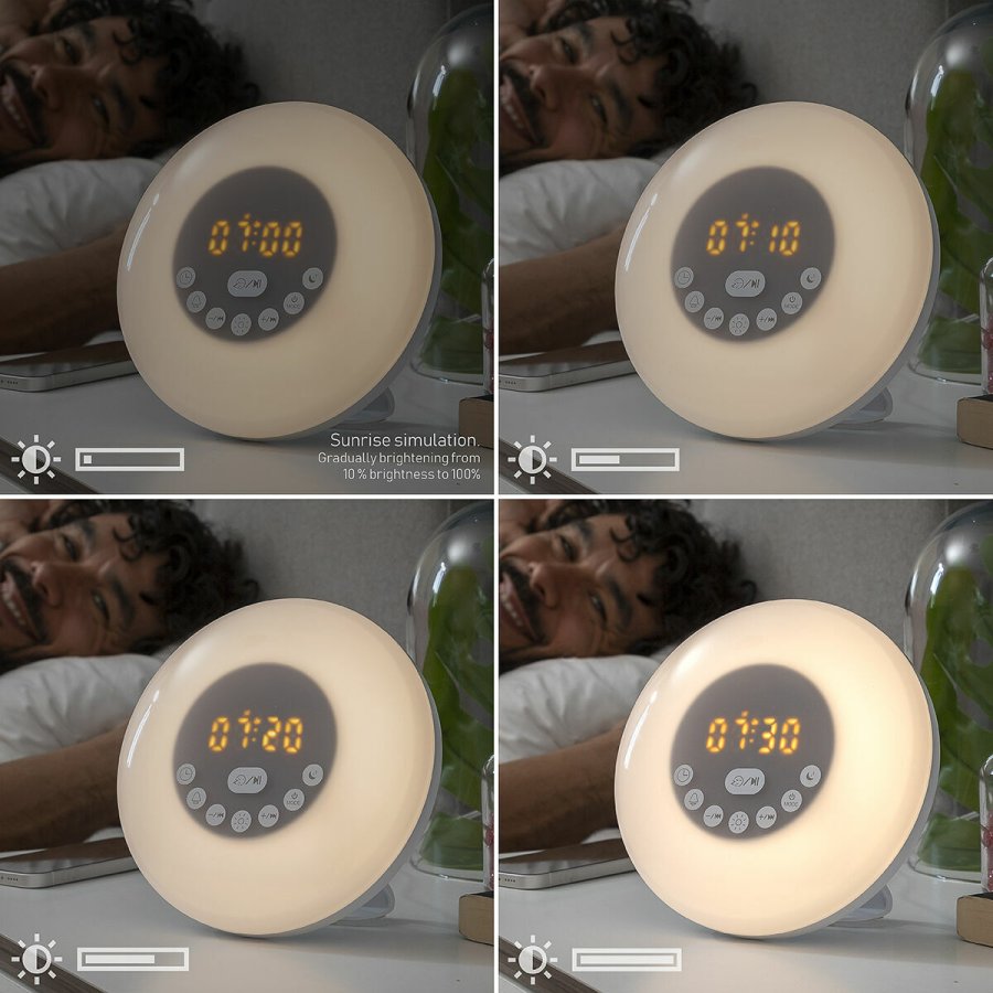 Genopladeligt solopgang v�kkeur med h�jttaler Sunrilk InnovaGoods #2