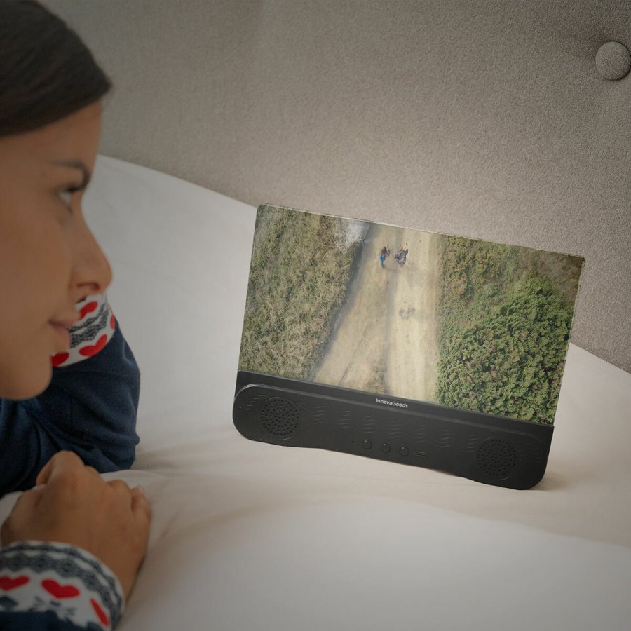 Genopladelig skrmforstrrer til mobiltelefoner med hjttaler Screenier InnovaGoods #5