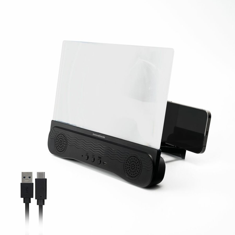 Genopladelig skrmforstrrer til mobiltelefoner med hjttaler Screenier InnovaGoods #7