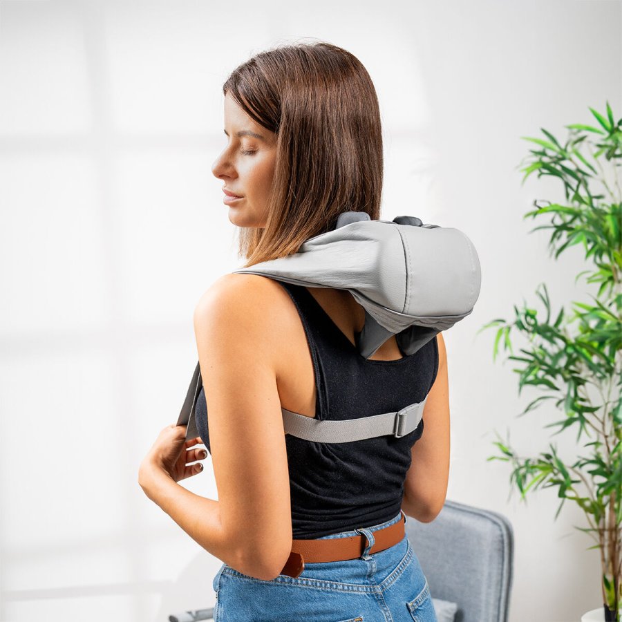 Genopladeligt massageapparat til nakke og ryg med 6 knuder (6D) Silax InnovaGoods #1