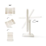 Genopladeligt Triptykon Makeup-spejl med Forst�rrelse og LED-lys Miled InnovaGoods #6