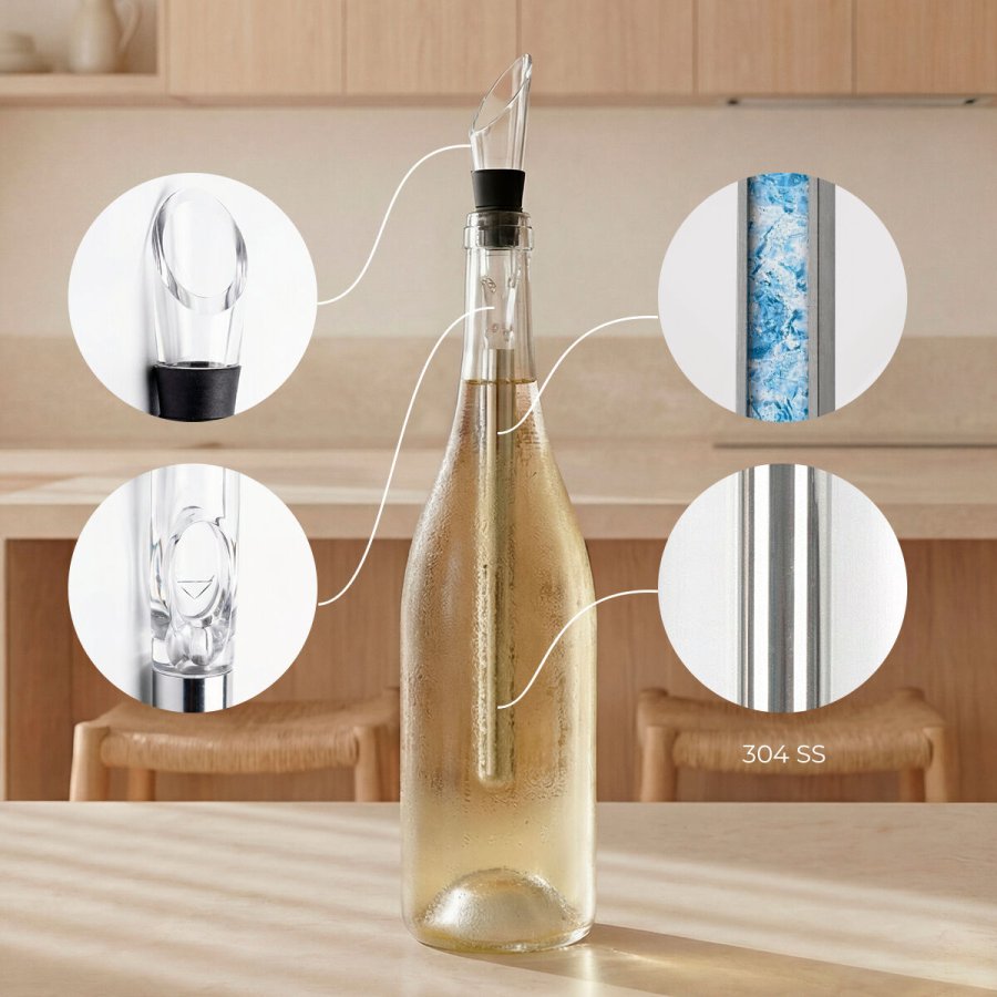 S�t med Vintilbeh�r Chillour InnovaGoods 7 Dele #3