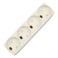4-stikdse m/jord gr 250V 10A #1