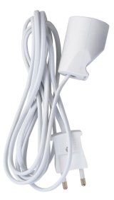Forlngerledning u/jord hvid 2m 230V 10A #1
