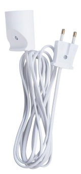 Forlngerledning u/jord hvid 3m 230V 10A #1