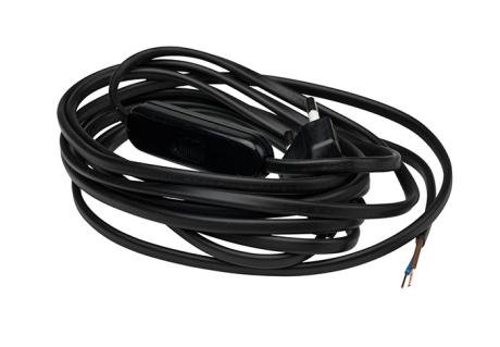 Komplet ledningsst m/afb. 2,5m sort #1
