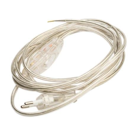 Komplet ledningsst m/afb. 2,5m transparent #1