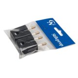 Vinkel stikprop u/jord sort 2 stk. GN-pak #1