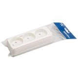 EDB 3-stikdse 10A 250V hvid GN-pak #1