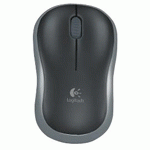 M185 Cordless Optical Mouse, USB, Sort/Gr #1