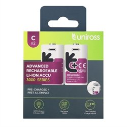 Genopladelig Lithuim C Batteri USB-C 1 pak #1
