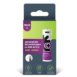 Genopladelig Lithuim 18650 Batteri USB-C 1 pak #1