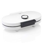 Vaffeljern dobbelt hjerteformet Hvid #1