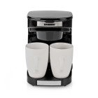 Kompakt kaffemaskine | 2 porcel�nskopper | 0,25 l | 450 W | Automatisk slukning | Sort #1