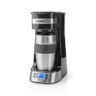 Single-Serve kaffemaskine | 0,4 l | 750 W | Timerfunktion | Isoleret rejsekrus | Automatisk slukning | LCD-display | Sort #1