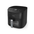 Digital varmluftsfrituregryde XXL | 7,6 l | 60 min. timer | 8 forudindstillinger | visningsvindue | forvarmning/holde varm/rystep�mindelse | sort #1