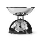 Retro k�kkenv�gt | analog | aftagelig sk�l | maks. 5 kg | 25 grams intervaller | Sort #1