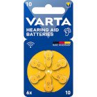1x6 Varta Hearing Aid Batteries Type 10             24610101416 #1