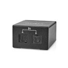 Digital Audio Switch | 1-veje | Tilslutninger indgang: DC str�m / 2x TosLink | Tilslutninger udgang: TosLink Hun | Manual / Switch | Metal | Sort #1