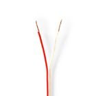 H�jtaler Kabel | 2 x 0.75 mm� | Kobber | 100.0 m | Runde | PVC | Gennemsigtig | Rulle #1