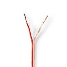 H�jtaler Kabel | 2 x 1.50 mm� | Kobber | 100.0 m | Runde | PVC | Gennemsigtig | Rulle #1