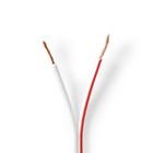 H�jtaler Kabel | 2 x 1.50 mm� | Kobber | 100.0 m | Runde | PVC | Hvid | Rulle #1