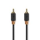 Digitalt lydkabel | RCA Hanstik | RCA Hanstik | Guldplateret | 2.00 m | Runde | PVC | Antracit | Box #1