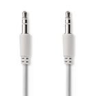 Stereo Audio kabel | 3.5 mm Hanstik | 3.5 mm Hanstik | Nikkelplateret | 1.00 m | Runde | Hvid #1
