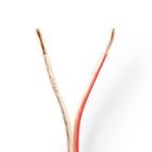 H�jtaler Kabel | 2 x 2.50 mm� | CCA | 100.0 m | Runde | PVC | Gennemsigtig | Folie #1