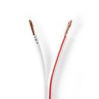 H�jtaler Kabel | 2 x 2.50 mm� | CCA | 100.0 m | Runde | PVC | Hvid | Folie #1