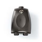 TosLink Adapter | Toslink Hun | 2x Toslink Hun | Splitter | Aluminium | Gun Metal Gr� | 1 stk. | Box #1