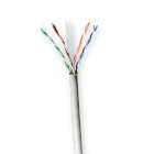 Netv�rkskabel Roll | CAT6 | Solid | U/UTP | CCA | 100.0 m | Indend�rs | Runde | PVC | Gr� | Tr�kboks #1