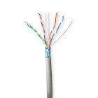 Netv�rkskabel Roll | CAT6 | Stranded | F/UTP | CCA | 100.0 m | Indend�rs | Runde | PVC | Gr� | Tr�kboks #1